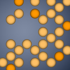 Circle blue background