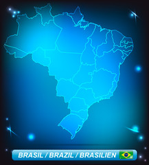 Karte von Brasilien