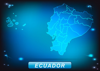 Karte von Ecuador