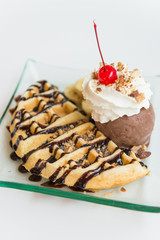 Waffle ice cream