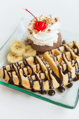 Waffle ice cream