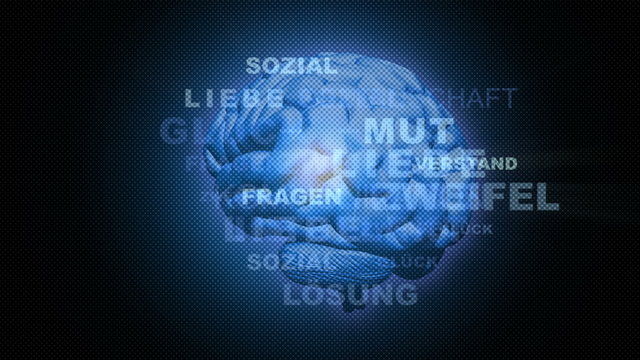 Digitales Gehirn Hintergrund