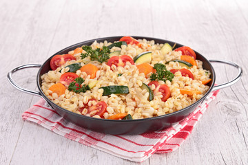 wheat grain and vegetable