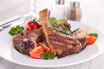 grilled lamb chop