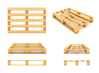 Wooden pallet.