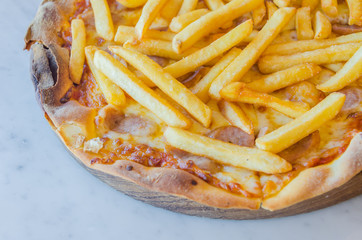 French fries Pizza