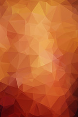 Abstract orange polygonal background.