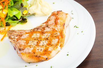 Pork chops steak