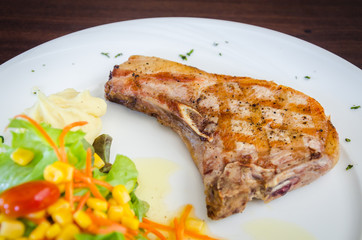 Pork chops steak