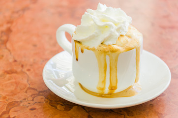 Coffee whipping cream