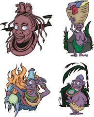Comic Africans women