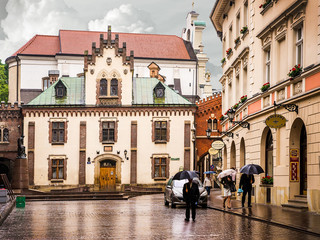 Obraz premium Krakow - Poland's historic center, a city with ancient