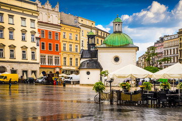 Obraz premium Krakow - Poland's historic center, a city with ancient