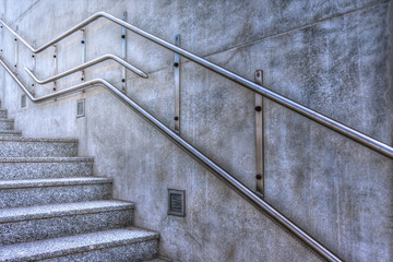 Nowoczesne betonowe schody - obrazy, fototapety, plakaty