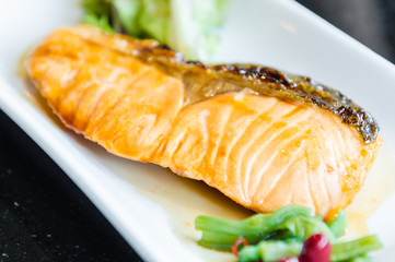 Salmon teriyaki