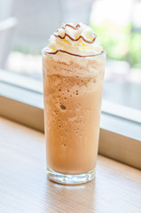 Mocha coffee frappe