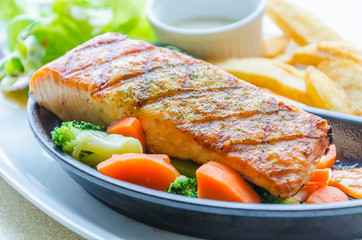 Salmon grilled