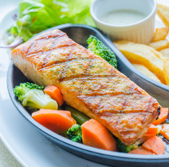 Salmon grilled