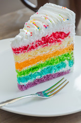 Rainbow cakes