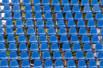 Naklejka premium Plastic seats for concerts