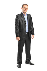 Full length portrait of an elegant man