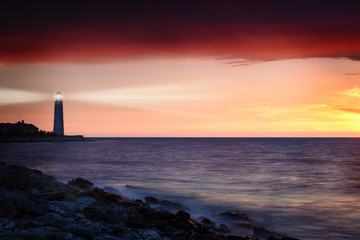 Lighthouse on the coast