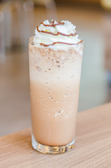 Mocha coffee frappe