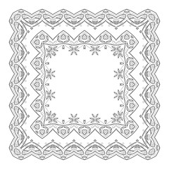 Abstract pattern frame, contour