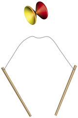 Diabolo illustration 3D vecteurs