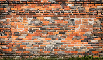 old red brickwall unique background