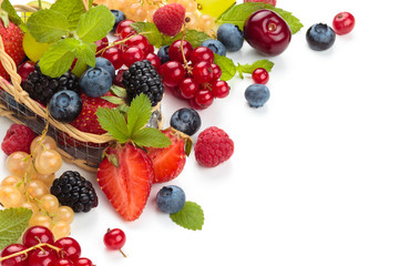 Fresh berries and fruits.