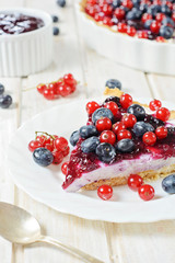 Slice of tart cake