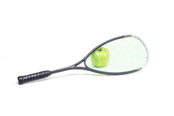 Sport racket on white background