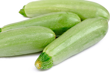 vegetable marrows on a white background