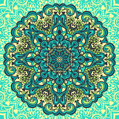Flower Mandala. Abstract element for design