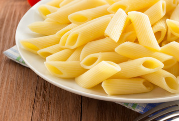 pasta Penne in plate