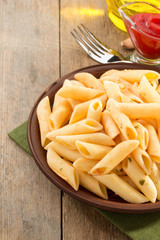 pasta Penne in plate