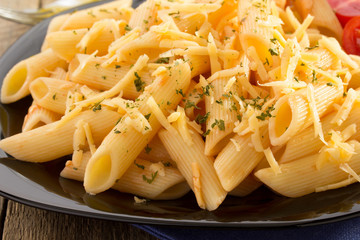 pasta Penne in plate