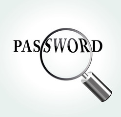 Vector password theme illustration