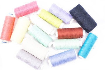 Fototapeta na wymiar multicolored threads for sewing