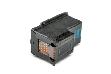 Ink Cartridges on White Background
