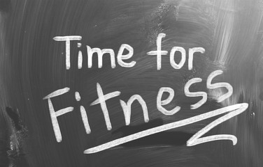 Fototapeta premium Time For Fitness Concept