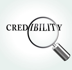 Vector credibility theme illustration