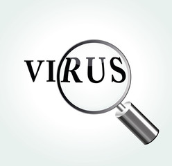 Vector virus theme illustration