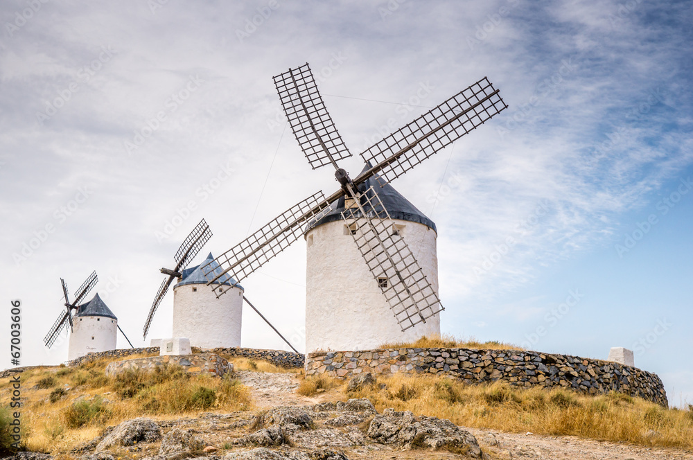 Canvas Prints windmills in Consuegra, Spain