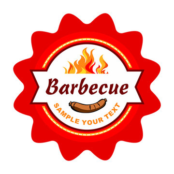Barbecue grill label.