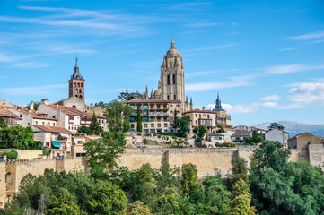 Fototapeta na wymiar cathedral in Segovia, Spain
