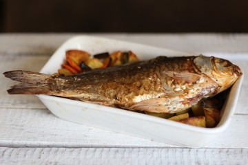 рыба с овощами