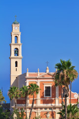 Fototapeta na wymiar St. Peter Church in Jaffa Israel