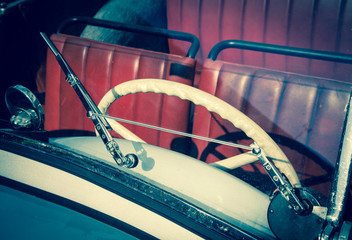Detail of a veteran car